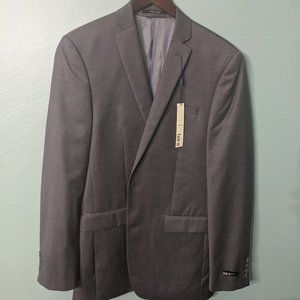 Bar III Gray Slim Fit Wool Blazer Sport Coat - 38L - NWT